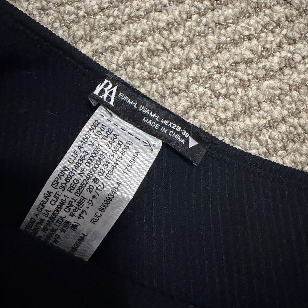 Zara One Shoulder Ribbed Top - Picture 4 of 4